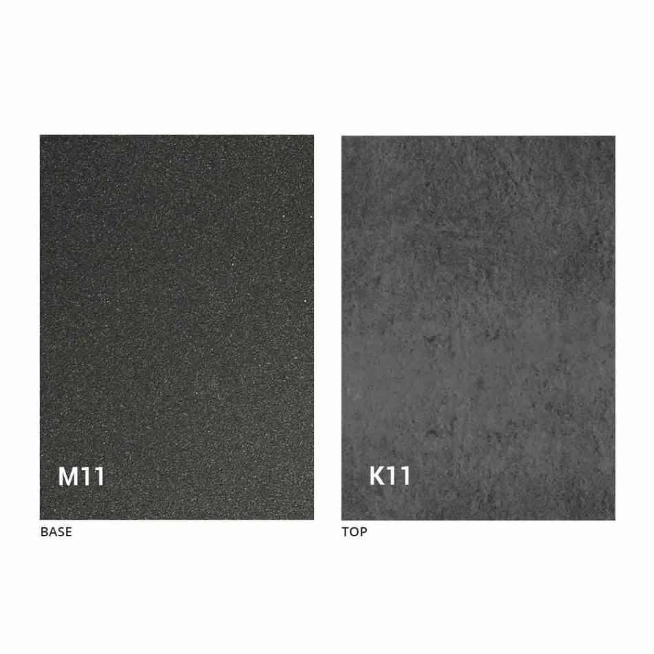 Masă de luat masa din metal și blat din ceramică Made in Italy Design - Anaconda Viadurini