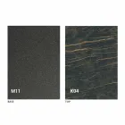 Masă de luat masa din metal și blat din ceramică Made in Italy Design - Anaconda Viadurini