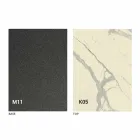 Masă de luat masa din metal și blat din ceramică Made in Italy Design - Anaconda Viadurini