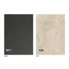 Masă de luat masa din metal și blat din ceramică Made in Italy Design - Anaconda Viadurini