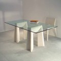 masă de piatră și de cristal design modern Arianna