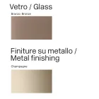 Masă de sufragerie modernă din sticlă și metal, fabricată în Italia - Duna Viadurini