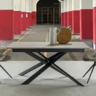 Masă de sufragerie modernă extensibilă, blat laminat - Marliana Viadurini