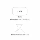 masa de sufragerie moderna alb MDF finisare stejar 100x200cm Clark Viadurini