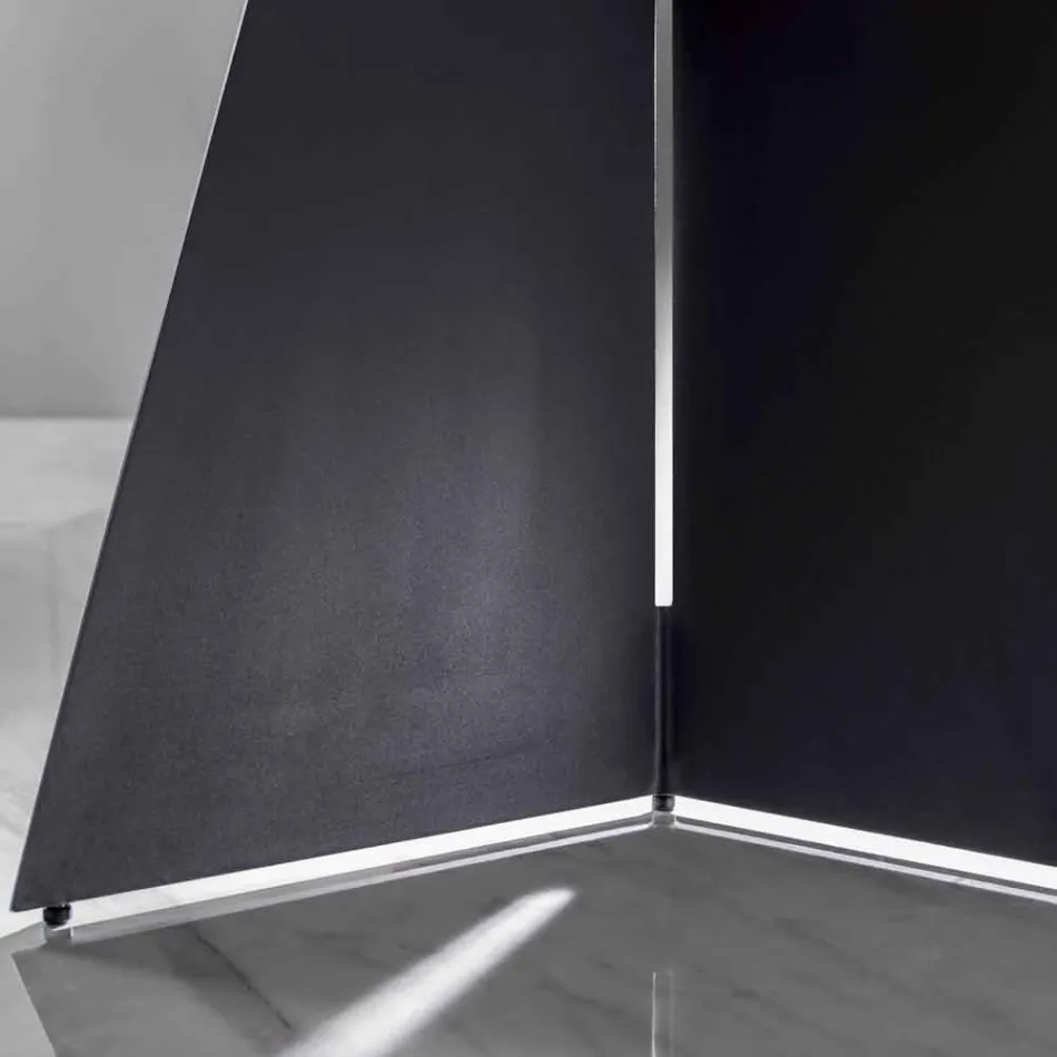 Masă modernă cu blat din gresie porțelanată - Meduno Viadurini