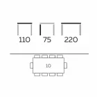 Masă modernă din lemn de gres și frasin fabricat în Italia - Croma Viadurini