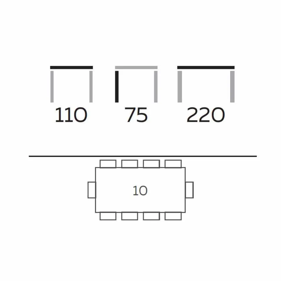 Masă modernă din lemn de gres și frasin fabricat în Italia - Croma Viadurini