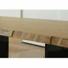 Mese din lemn masiv din stejar 200x100cm Paul Viadurini