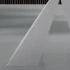 Masa de sufragerie moderna din sticla si otel alb, fabricata in Italia - dalmata Viadurini