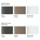 Masa de sufragerie ovala cu blat si baza din sticla Made in Italy - Tiseo Viadurini