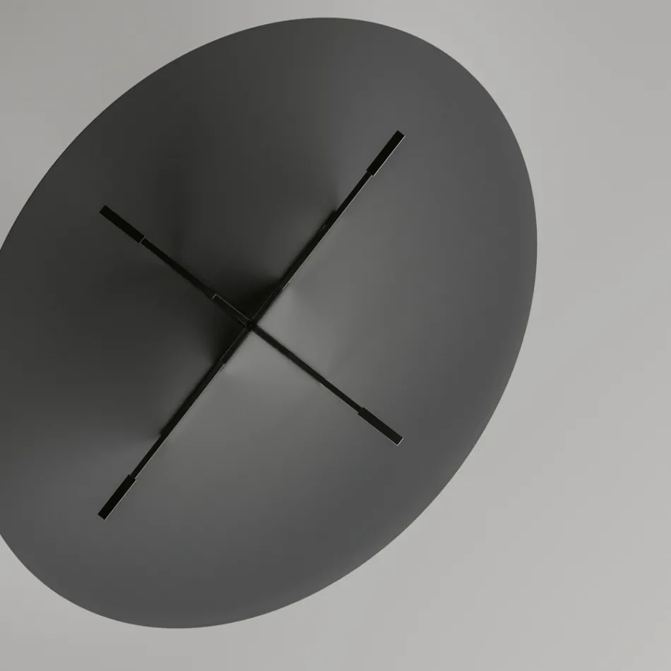 Masa de sufragerie ovala cu blat si baza din sticla Made in Italy - Tiseo Viadurini