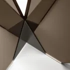 Masa de sufragerie ovala cu blat si baza din sticla Made in Italy - Tiseo Viadurini