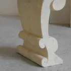 masă ovală din piatră și design clasic Arachne cristal Viadurini