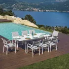 Masă extensibilă de exterior până la 240 cm din aluminiu - Levanto Viadurini