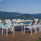 Masă extensibilă de exterior până la 240 cm din aluminiu - Levanto Viadurini