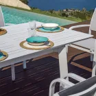Masă extensibilă de exterior până la 240 cm din aluminiu - Levanto Viadurini