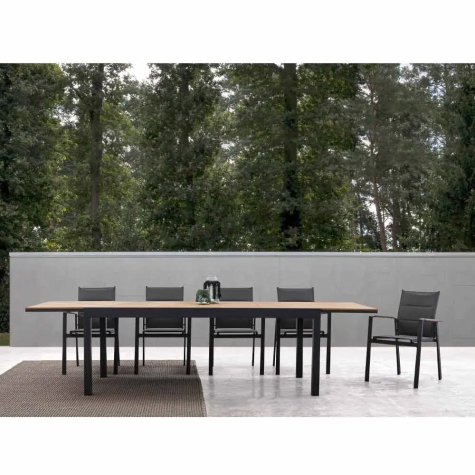 Masă de luat masa în aer liber cu blat extensibil Până la 300 cm - Duffle Viadurini