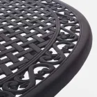 Masă de exterior în aluminiu vopsit alb sau antracit - rapid Viadurini