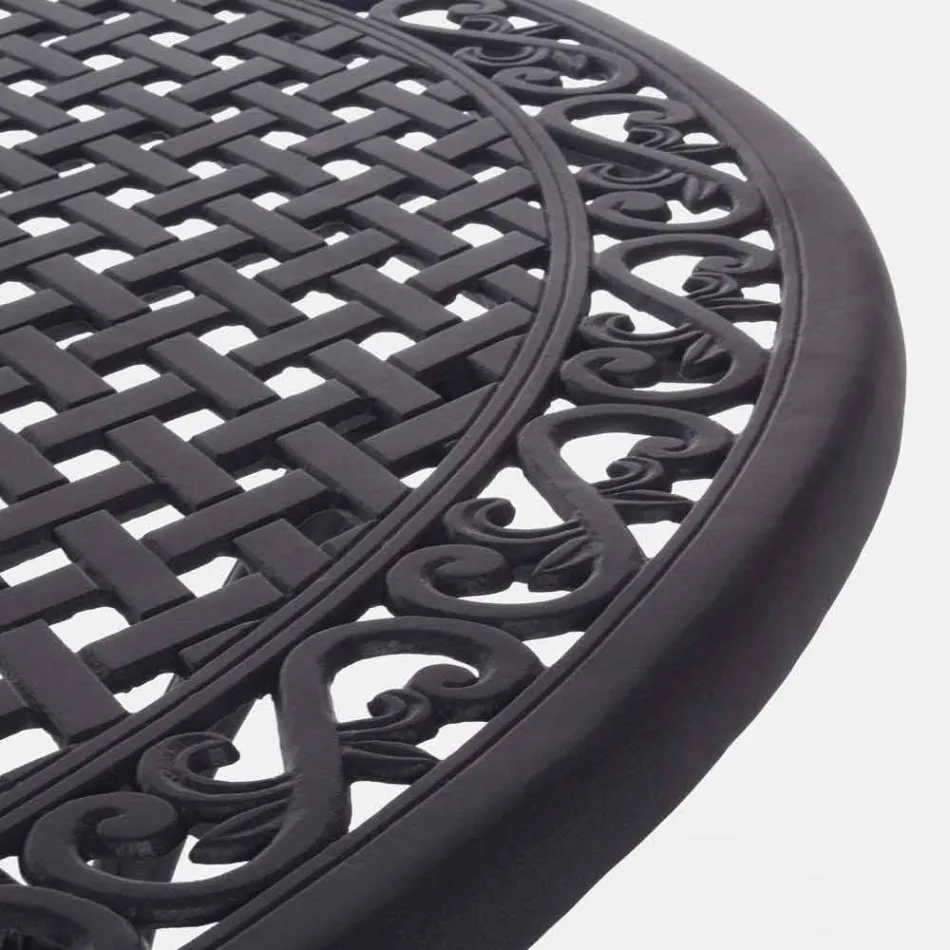 Masă de exterior în aluminiu vopsit alb sau antracit - rapid Viadurini