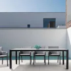 Masă de exterior în ceramică și aluminiu, Homemotion - Salem Viadurini