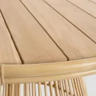 Masa de sufragerie de gradina din aluminiu si teak Top-Svlk - Matter Viadurini