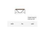 Blat de masă din panou masiv fabricat în Italia - Adelio Viadurini