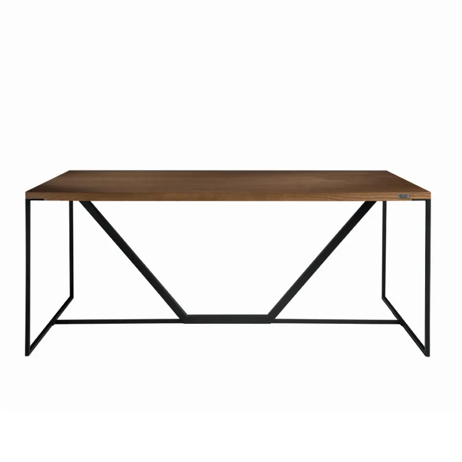 Blat de masă din panou masiv fabricat în Italia - Adelio Viadurini