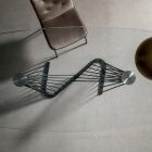 Masa de sufragerie Blat din sticla si baza cu corzi metalice 2 marimi - Alariko Viadurini
