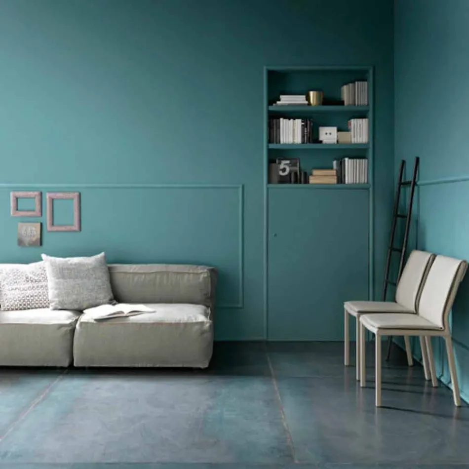 Masă de mese pliantă modernă din lemn și metal Made in Italy - Menelao Viadurini