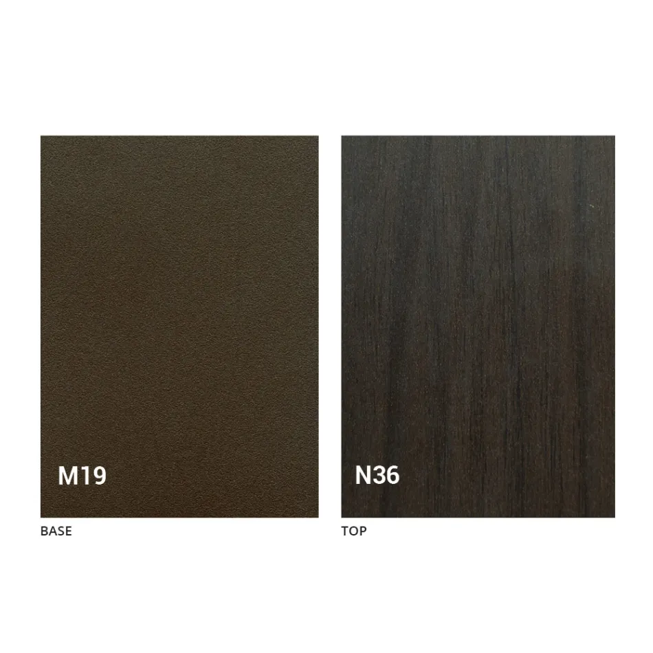 Masă de mese pliantă modernă din lemn și metal Made in Italy - Menelao Viadurini