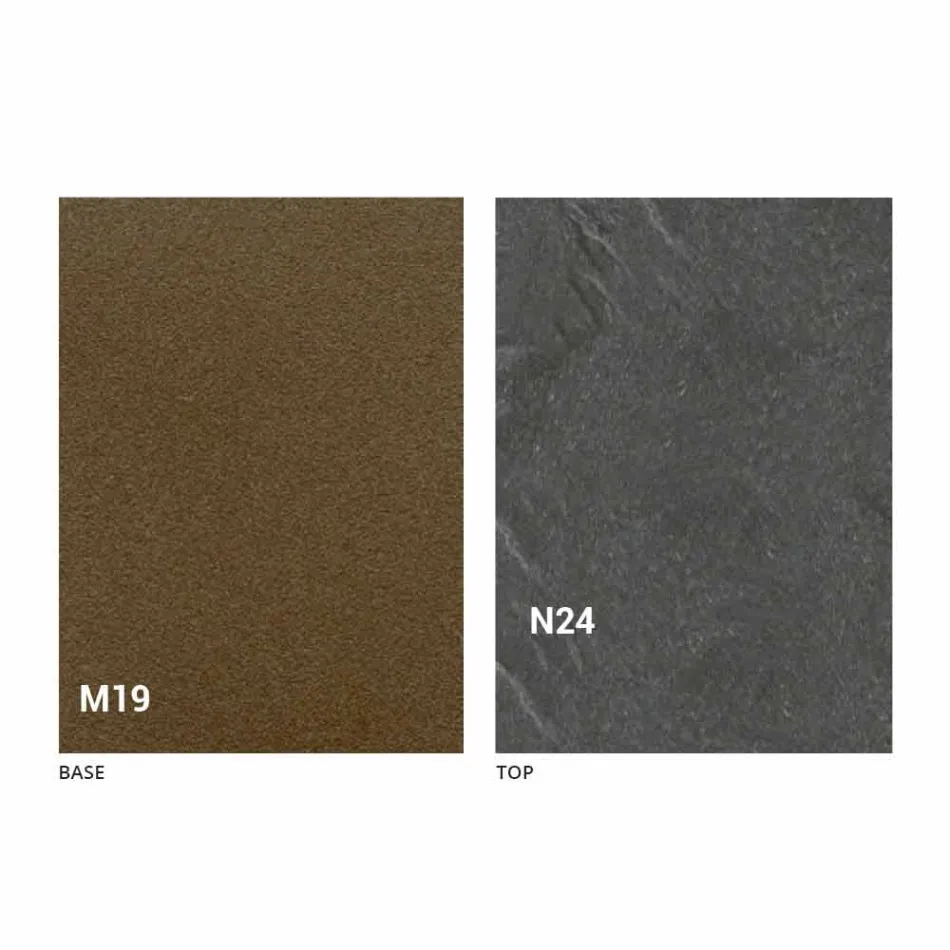 Masă de mese pliantă modernă din lemn și metal Made in Italy - Menelao Viadurini