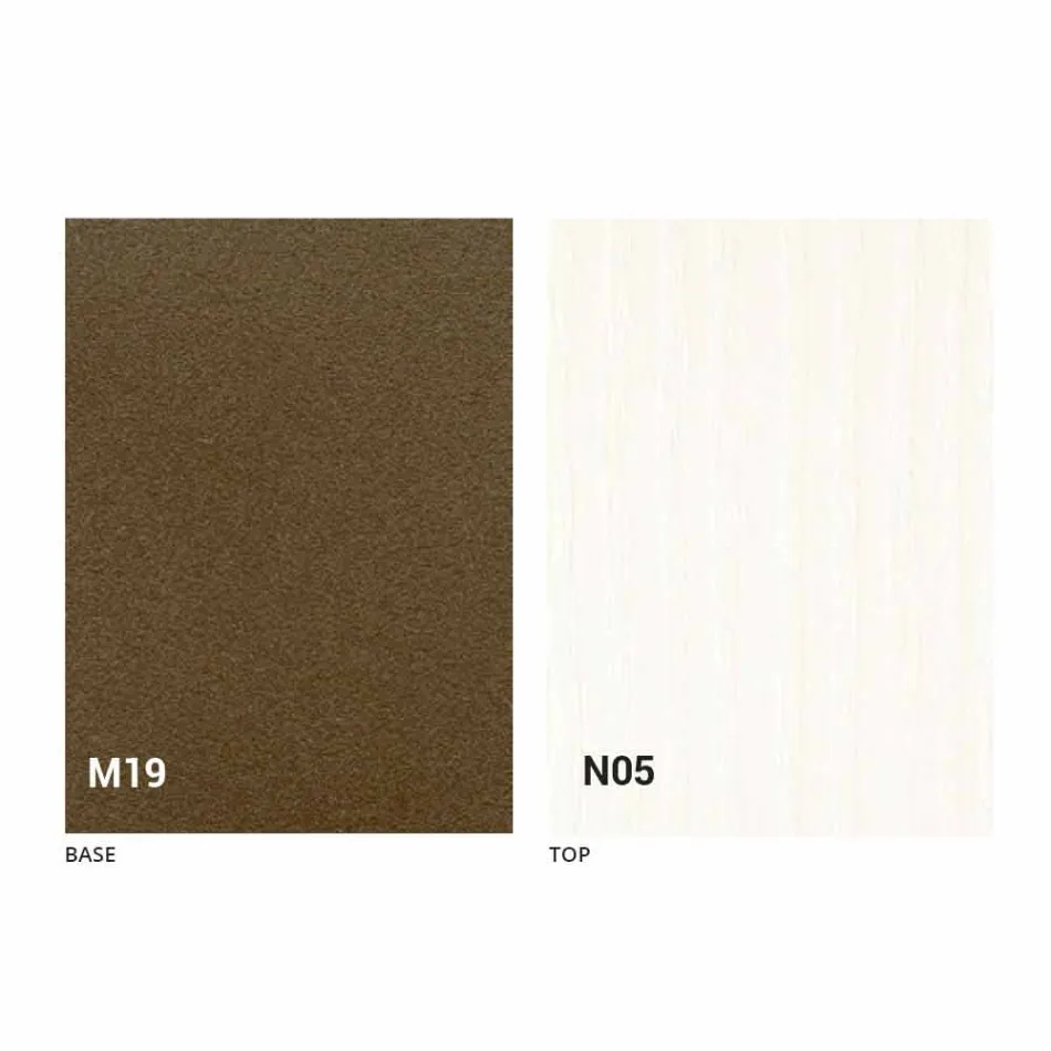 Masă de mese pliantă modernă din lemn și metal Made in Italy - Menelao Viadurini