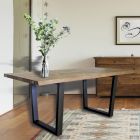 Masa de sufragerie placata in stejar innodat Masellato Made in Italy - Pilar Viadurini