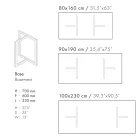 Masa de sufragerie dreptunghiulara din gresie portelanata Made in Italy - Emilio Viadurini
