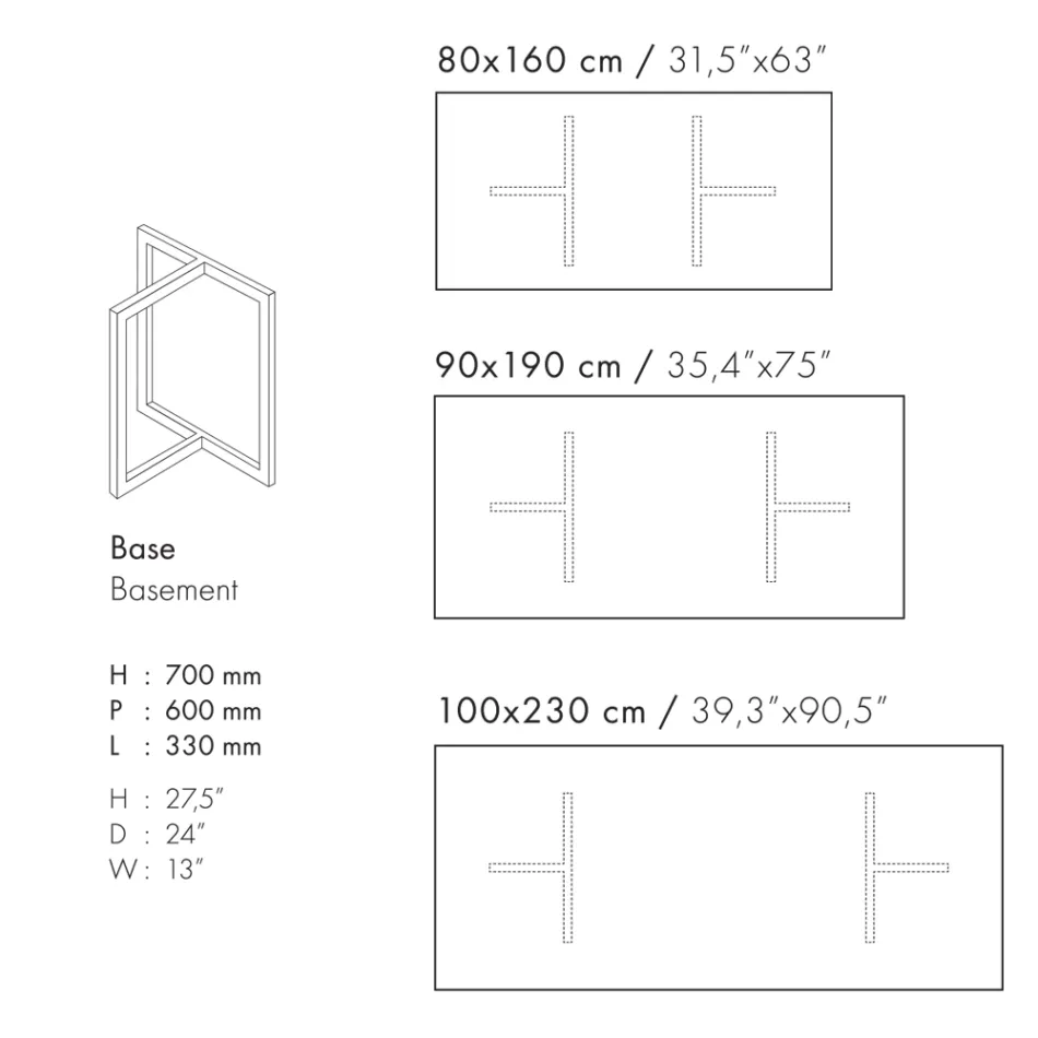 Masa de sufragerie dreptunghiulara din gresie portelanata Made in Italy - Emilio Viadurini