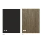 Masă rotundă extensibilă cu blat din lemn Made in Italy - Crodino Viadurini