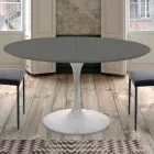 Masa de sufragerie rotunda extensibila pana la 170 cm Made in Italy - Dolari Viadurini