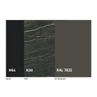 Masă rotundă extensibilă din ceramică Laminam Made in Italy - Lupetto Viadurini