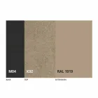 Masă rotundă extensibilă din ceramică Laminam Made in Italy - Lupetto Viadurini