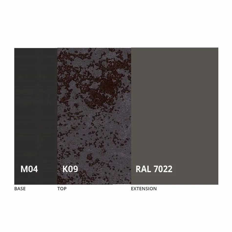 Masă rotundă extensibilă din ceramică Laminam Made in Italy - Lupetto Viadurini