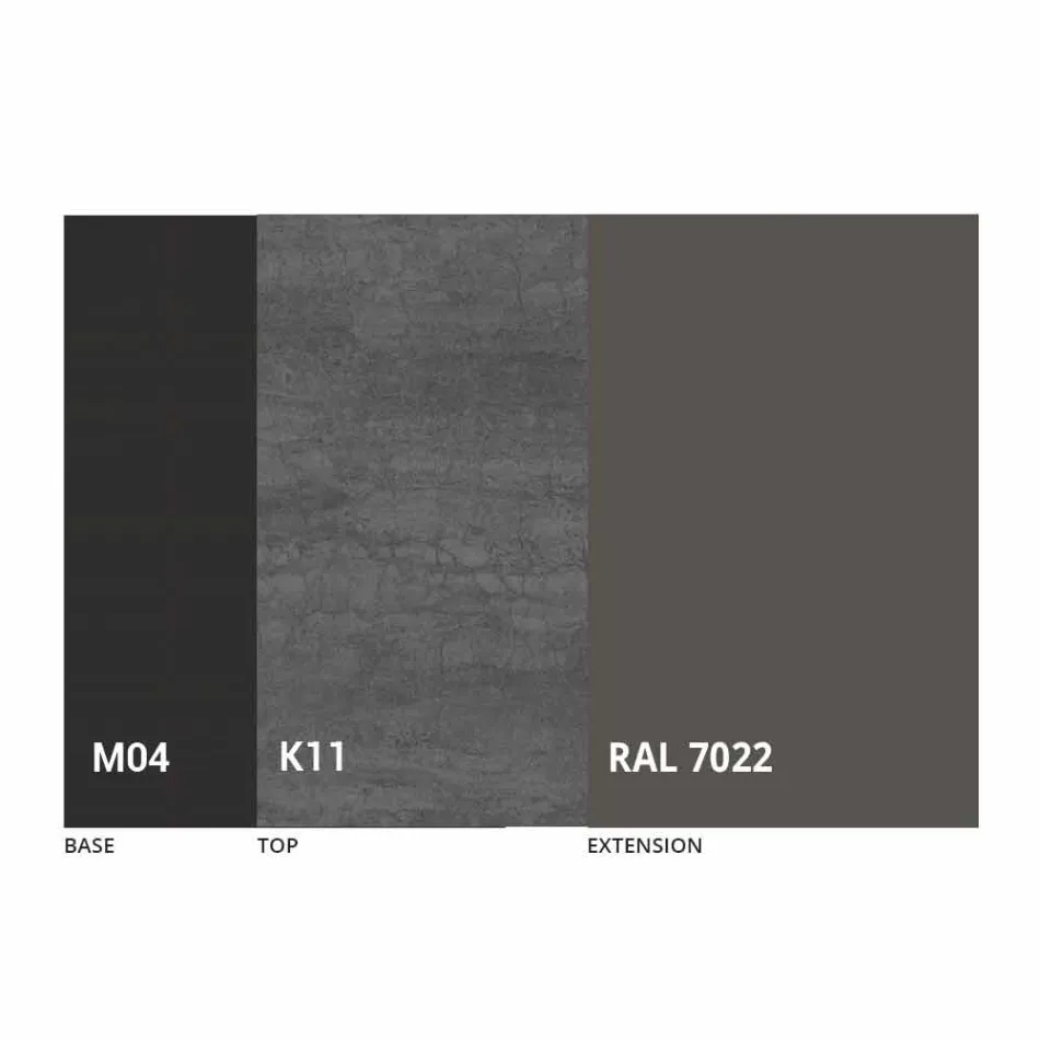 Masă rotundă extensibilă din ceramică Laminam Made in Italy - Lupetto Viadurini