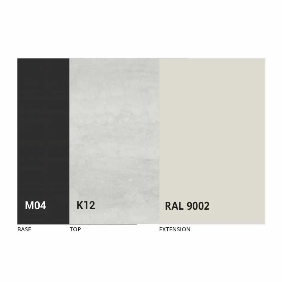 Masă rotundă extensibilă din ceramică Laminam Made in Italy - Lupetto Viadurini