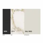 Masă rotundă extensibilă din ceramică Laminam Made in Italy - Lupetto Viadurini