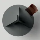 Masa rotunda de sufragerie cu baza si blat din sticla Made in Italy - Charles Viadurini