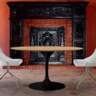 Masa rotunda din laminat HPL si aluminiu Made in Italy - Dolari Viadurini