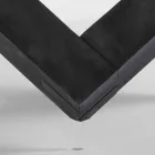 masă rotundă din lemn cu sticla de top Bao, design modern Viadurini