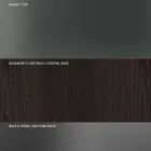 Masa de sufragerie rotunda din sticla afumata cu baza din lemn Made in Italy - Rondo Viadurini