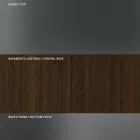 Masa de sufragerie rotunda din sticla afumata cu baza din lemn Made in Italy - Rondo Viadurini