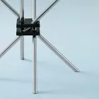 Masă rotundă din sticlă și oțel temperat Made in Italy - Trebbiano Viadurini