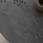 Masa rotunda din metal si Hpl laminat Made in Italy - Bastiano Viadurini